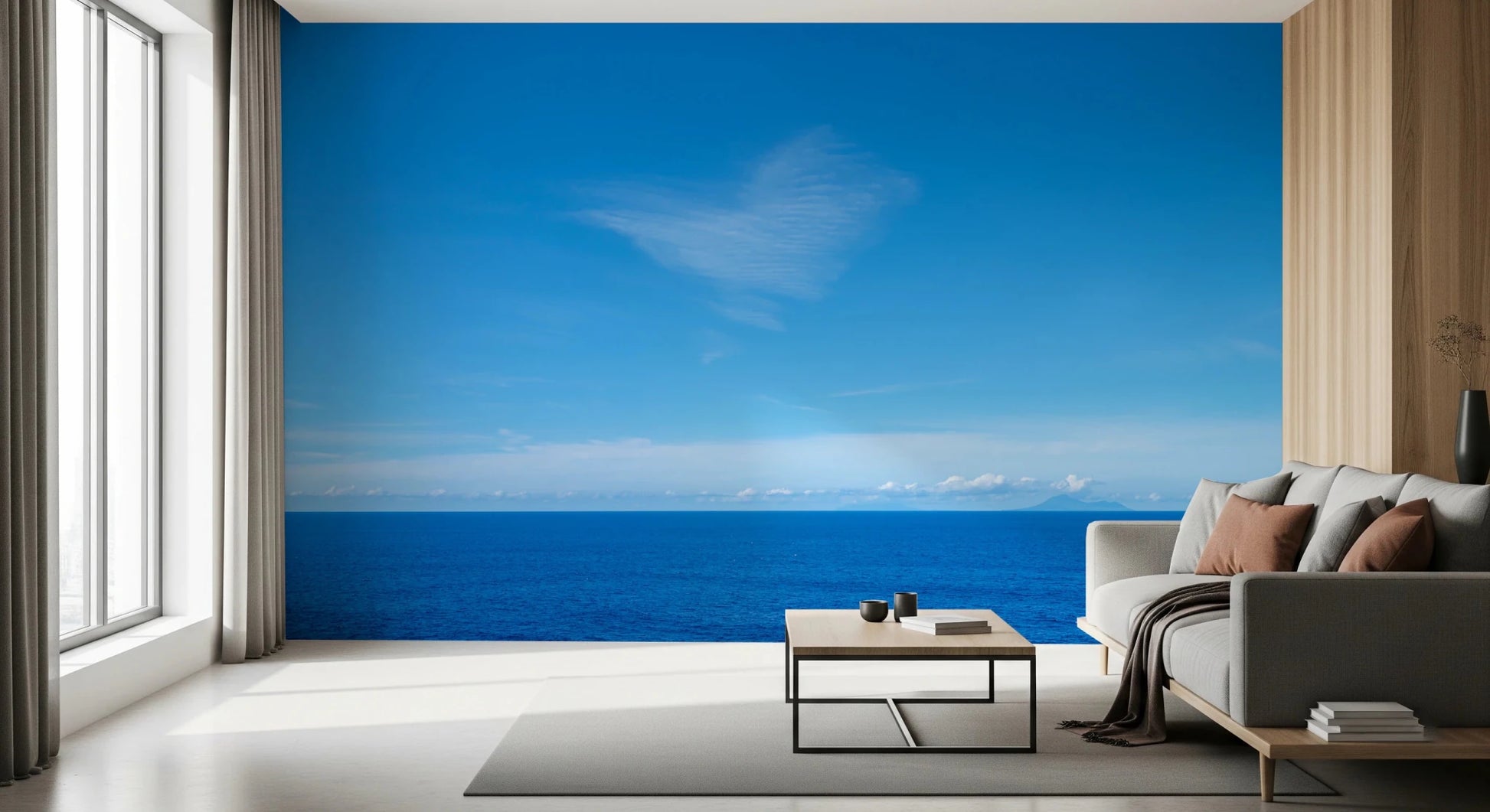 Turquoise Blue Sea Wall Mural