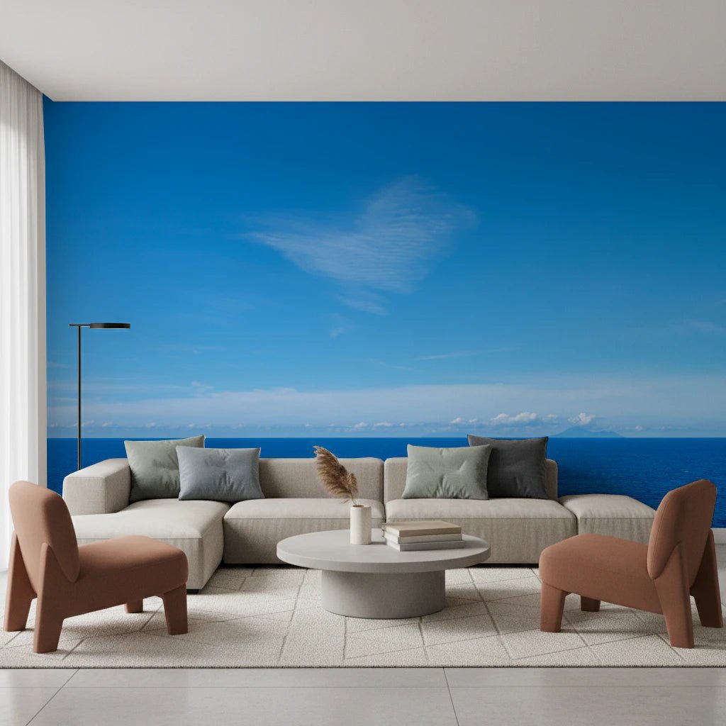 Turquoise Blue Sea Wall Mural