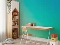 An artistic graphic design mural on minimalist wallpaper.

