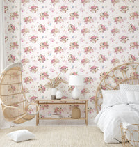 Hand-drawn turtle wallpaper for kids’ rooms

