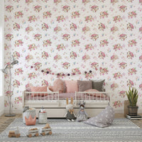 Soft pastel wallpaper featuring tiny turtles

