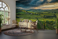 Countryside vineyard wall artwork

