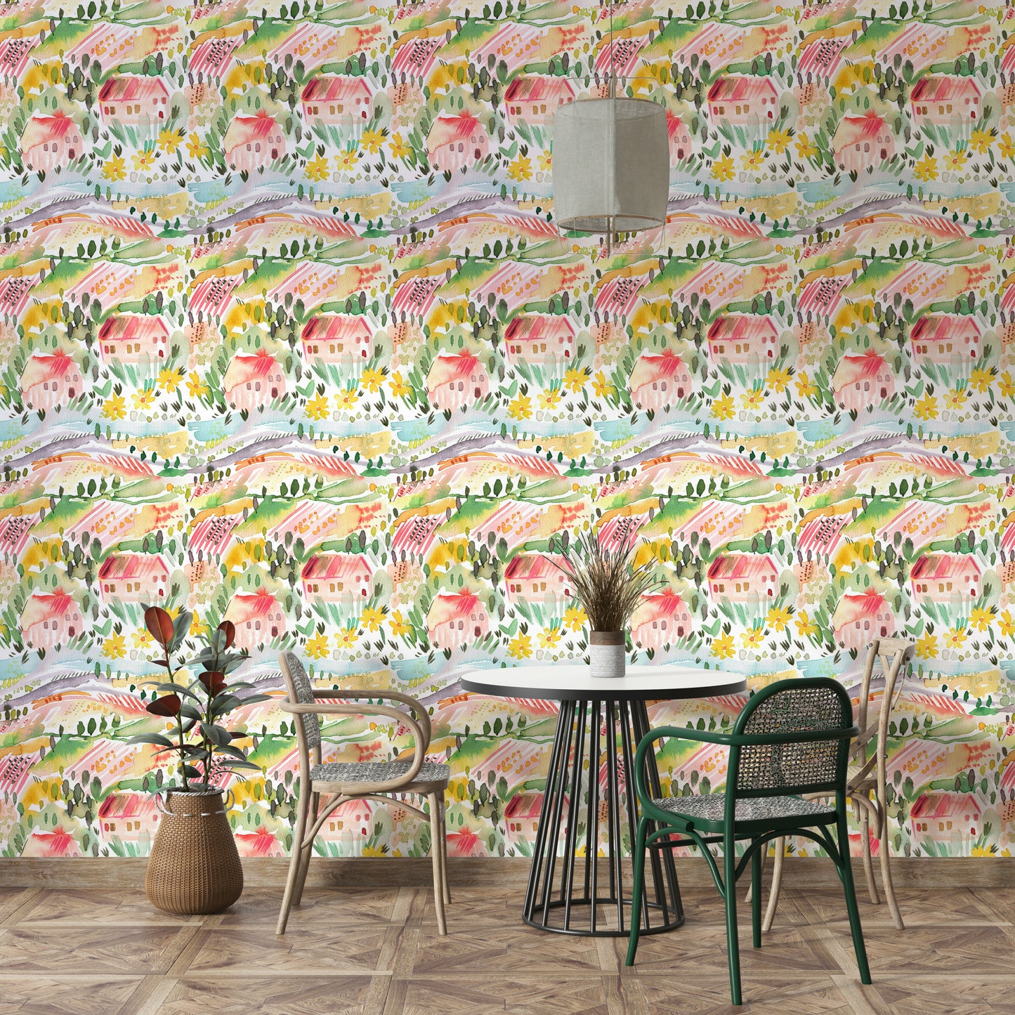 Landscape wallpaper featuring Tuscan countryside

