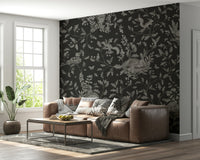 Twilight Woods Wall Mural featuring tranquil forest scenery wrapped in dusk light.