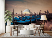Twilight Gondolas Wall Mural