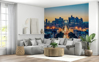 Wallpaper Twilight Metropolis, depicting a grand European capital vista.