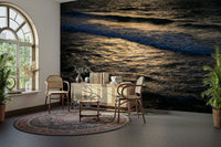 A detail shot of the sea foam and rock textures.

