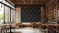 Serene twilight tones with floating petals wallpaper

