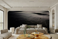 A beautiful dark evening sky wallpaper mural with soft light.

