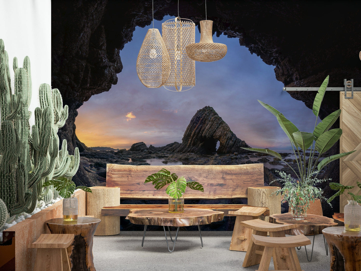 Coastal Portal at Twilight Wall Mural -2631963