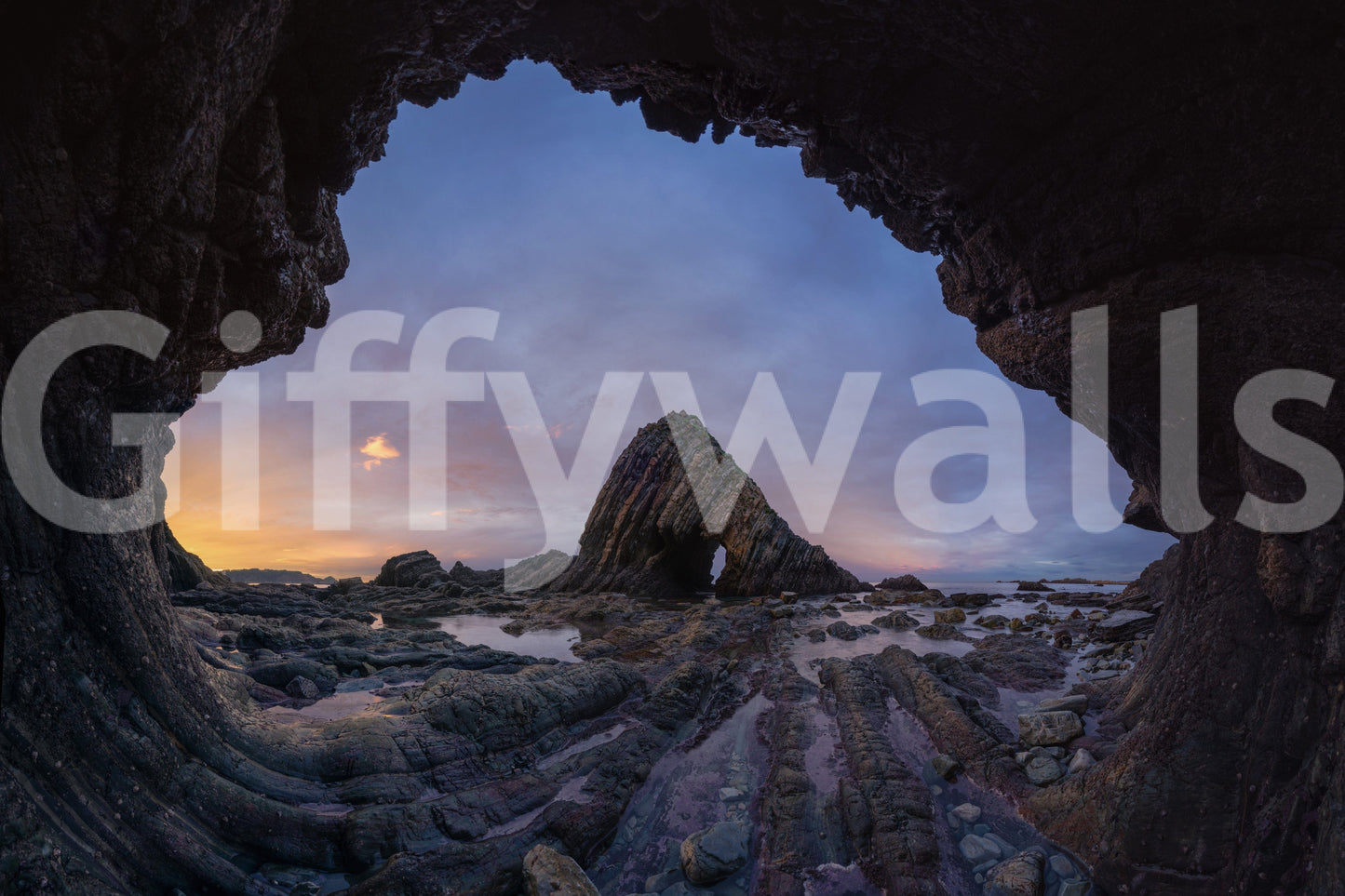 Coastal Portal at Twilight Wall Mural -2631963