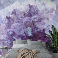 Sparkling purple mural design

