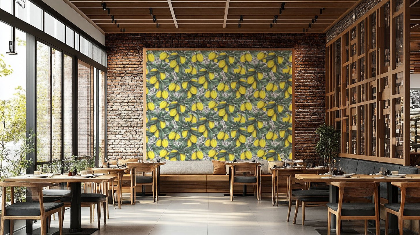 Under the Lemon Tree Wallpaper with vibrant yellow lemons

