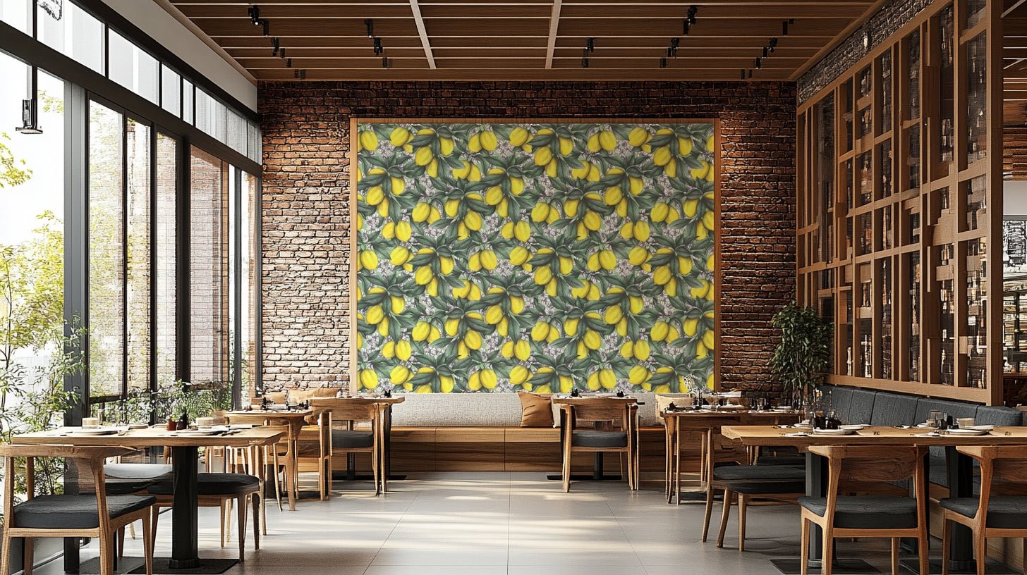 Under the Lemon Tree Wallpaper with vibrant yellow lemons

