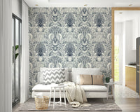 Seaweed and coral wallpaper with oceanic charm

