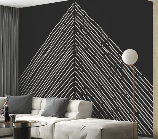 Abstract Triangle Mountain Wallpaper Mural