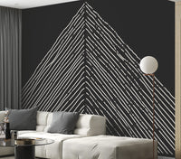 Abstract Triangle Mountain Wallpaper Mural