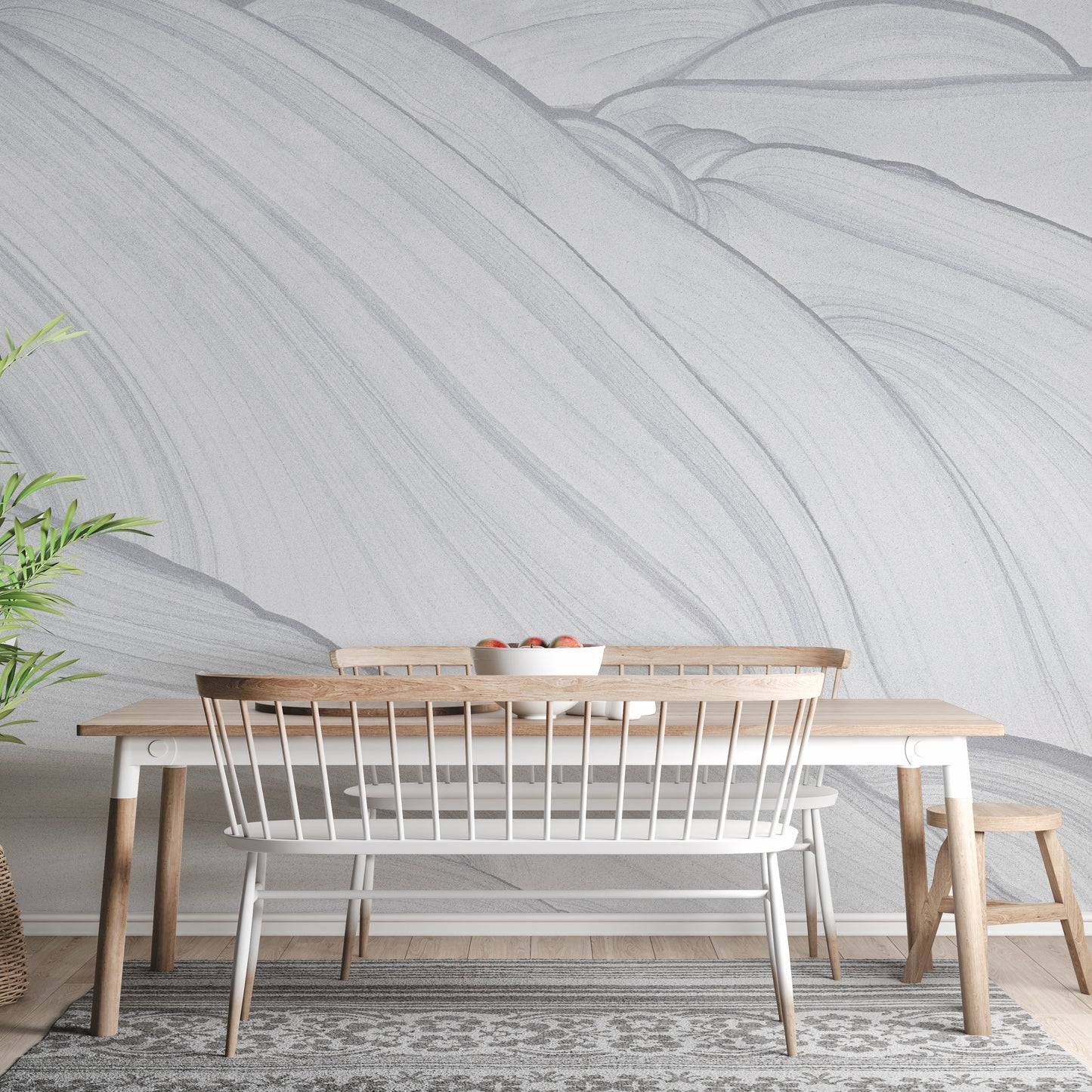 Unique Grey Marble Designed Wallpaper Murals - Giffywalls