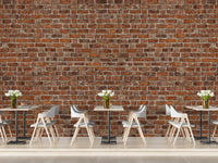 Red Brick Grunge Wallpaper Mural - Giffywalls