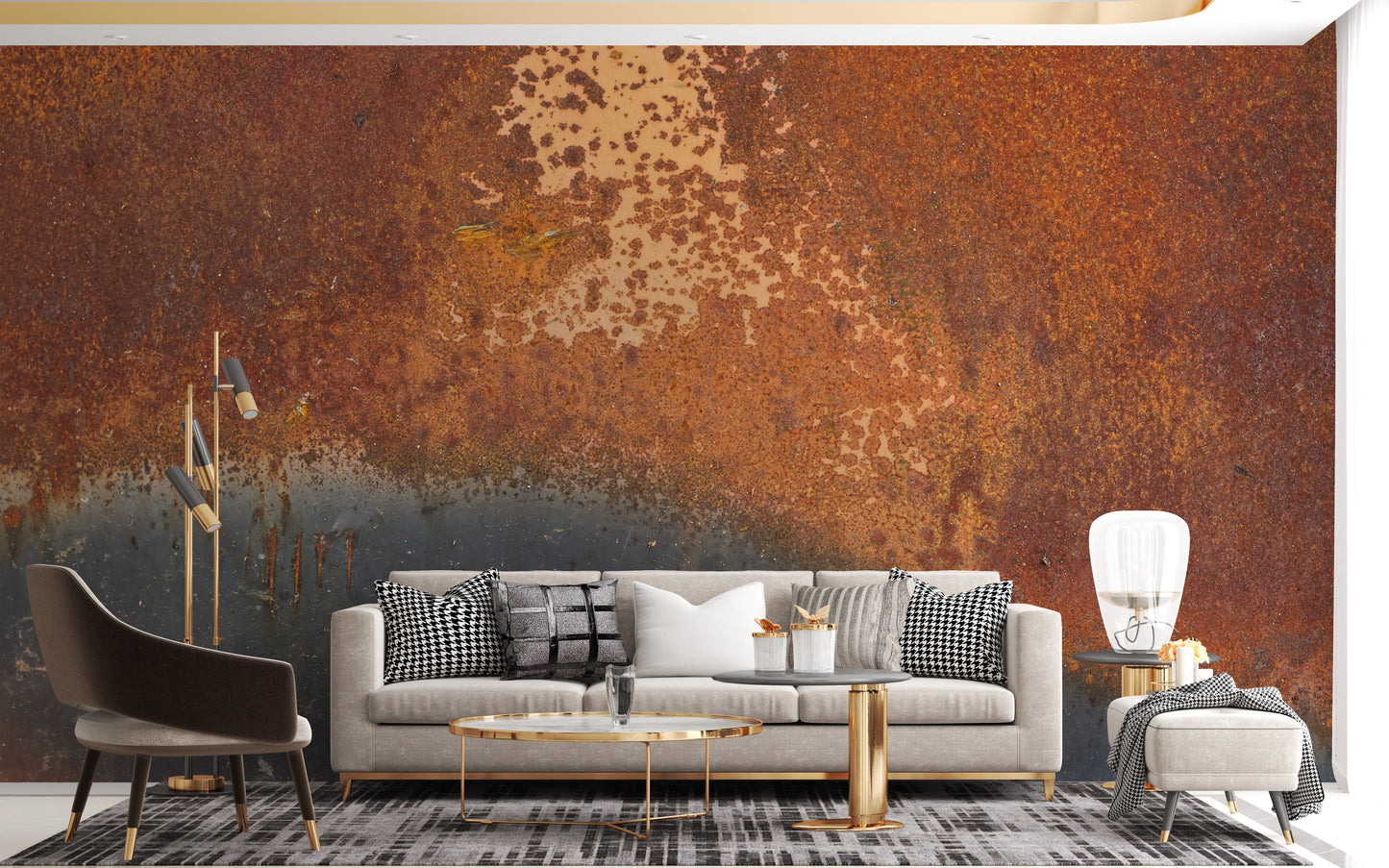 Rustic Effect Metal Mural - Giffywalls