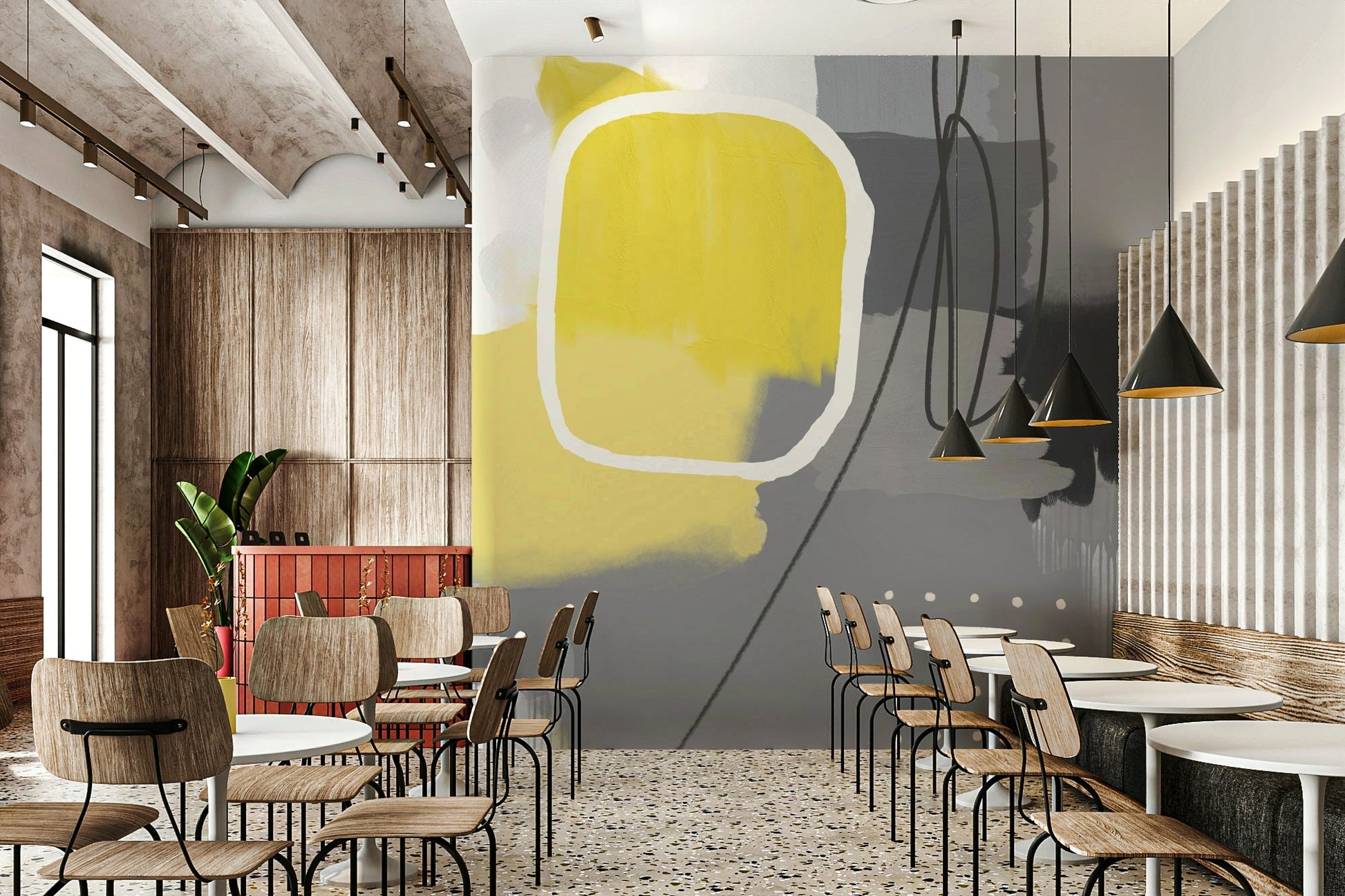 Abstract urban wall art

