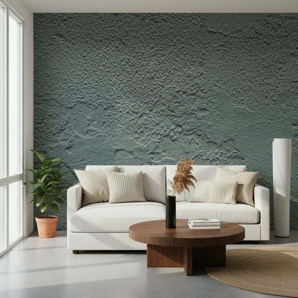 Weathered Wall Mural Mimicking Old Brick and Stucco Details – Perfect for Modern Rustic Decor.
