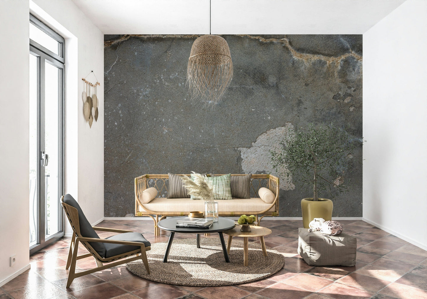 Urban Gray - Industrial Wall Wall Mural -2306807