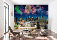 Urban Fireworks Wall Mural