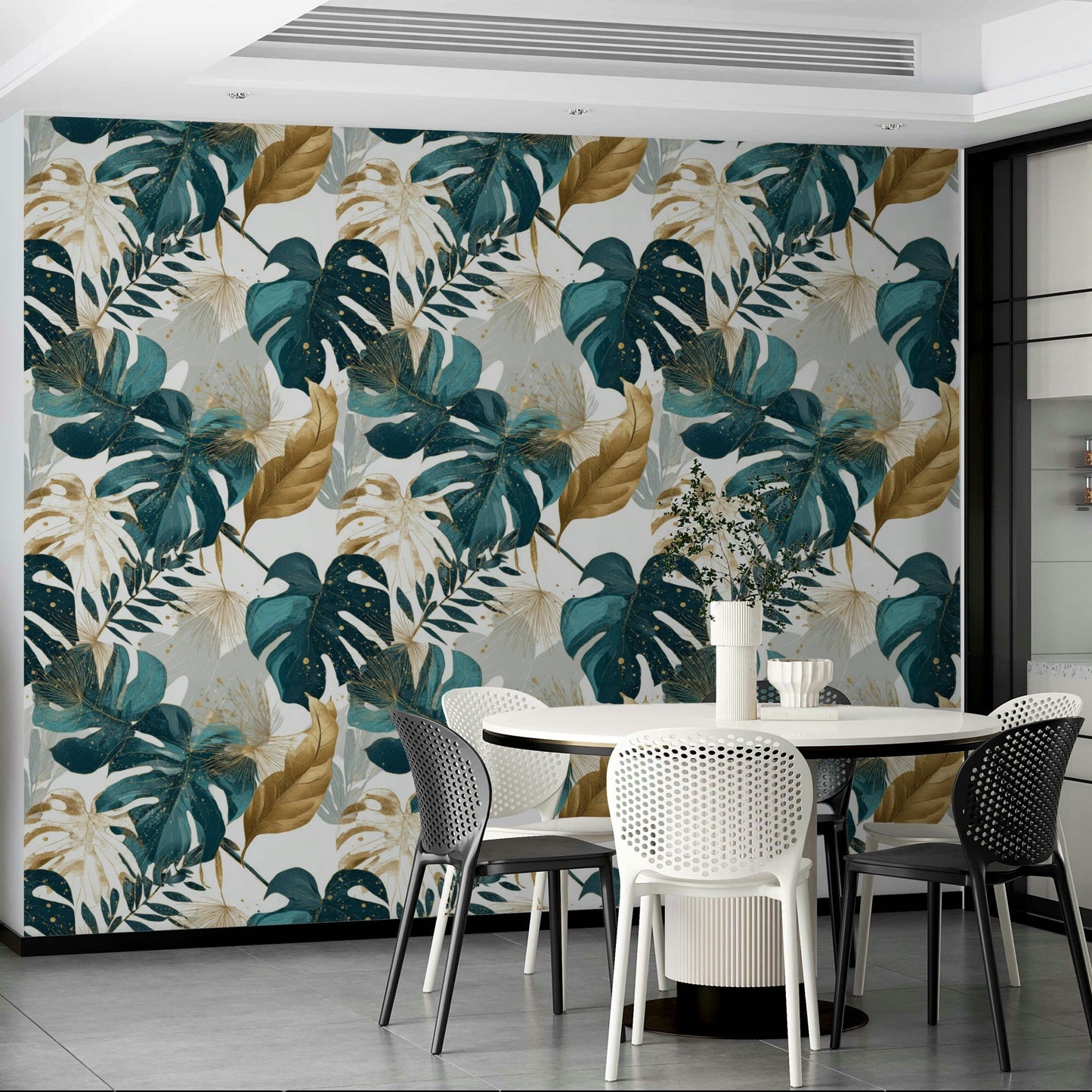 Urban Jungle Dream mural for biophilic interiors


