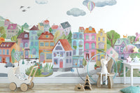 Vibrant City Wall Mural - Giffywalls