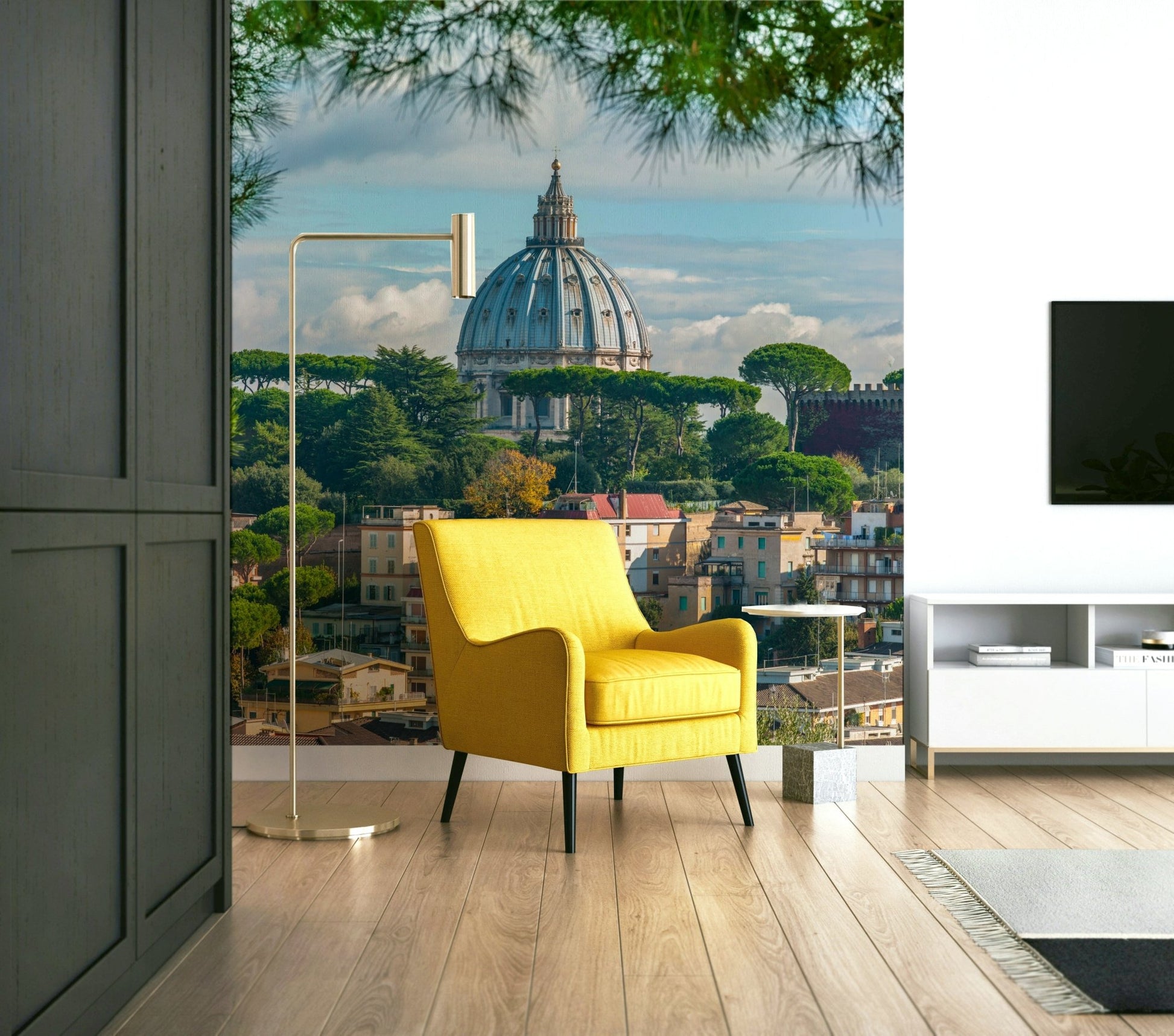 Architectural beauty of Vatican City in a wall mural design

