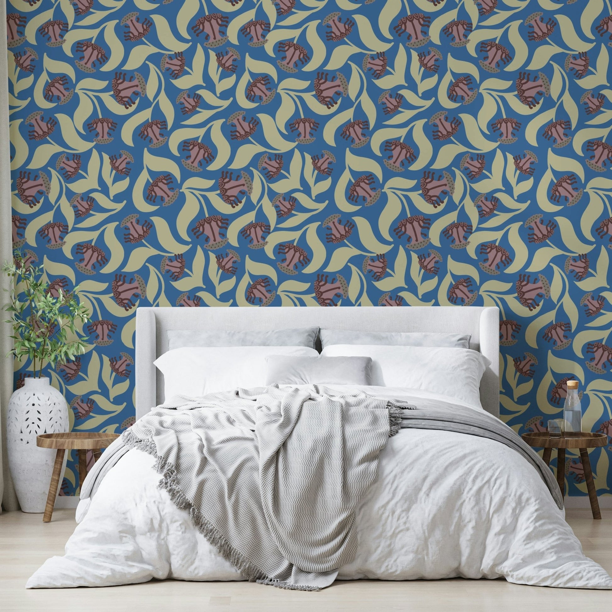The design emphasizes simplified forms, clean lines, and an artistic interpretation rather than realism.
