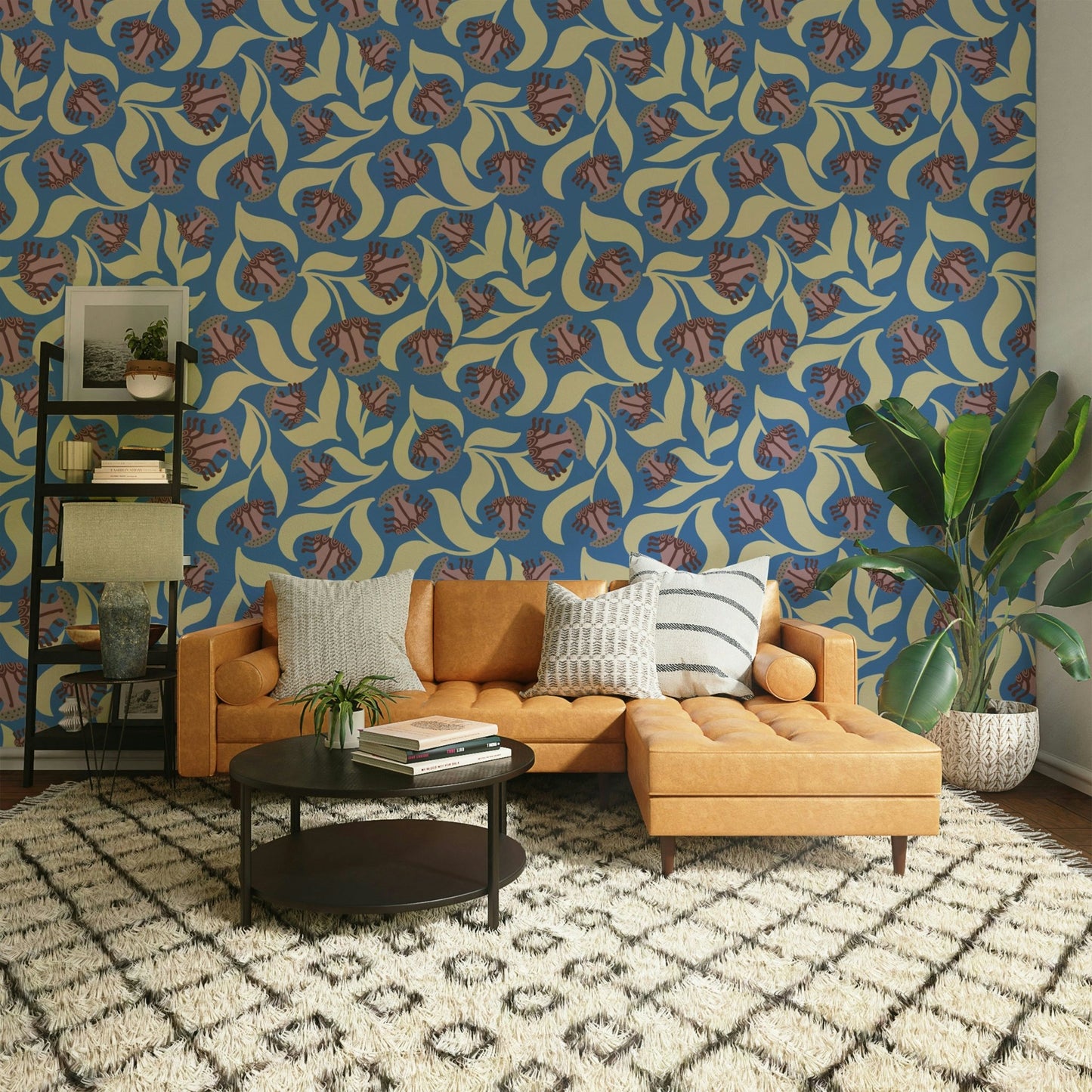 The texture appears smooth and graphic, like a modern illustration or digital art.
