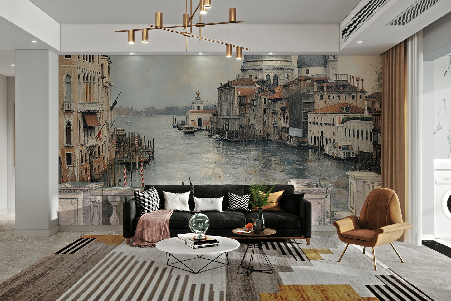 Venetian Canal View Wall Mural