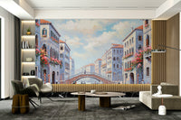 Wallpaper for walls with a Venetian cityscape

