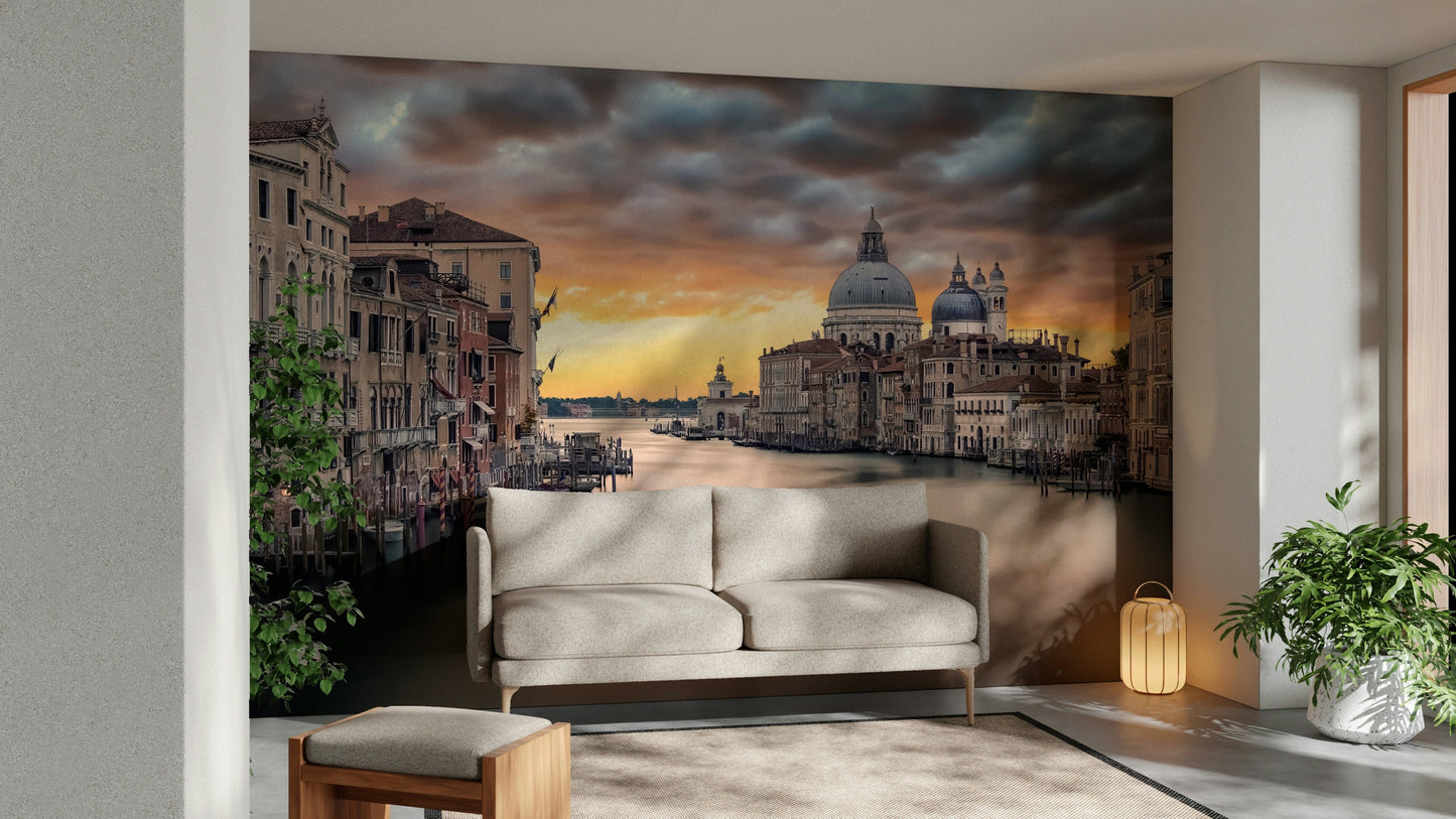 Grand Canal Sunset Wall Mural