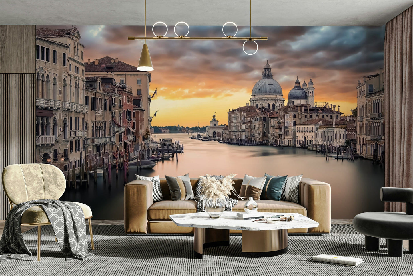 Grand Canal Sunset Wall Mural