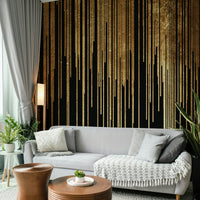 Wall mural showcasing a distant planet.

