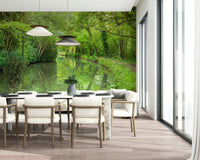 Verdant Stream Escape wall art A stunning, vibrant, lush woodland setting.