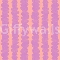 Elegant lilac and peach wallpaper for contemporary interiors

