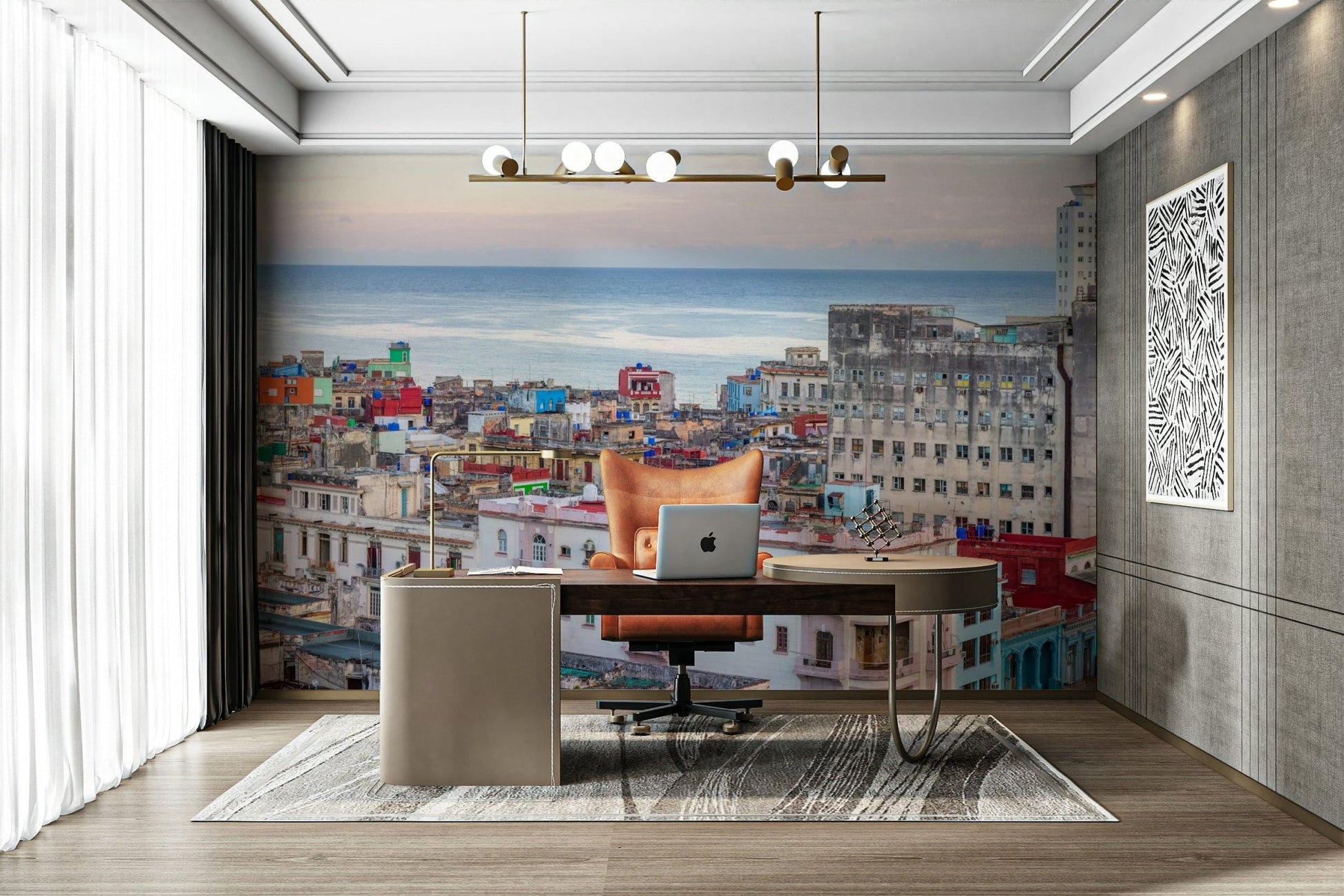 Colonial Havana cityscape wall mural

