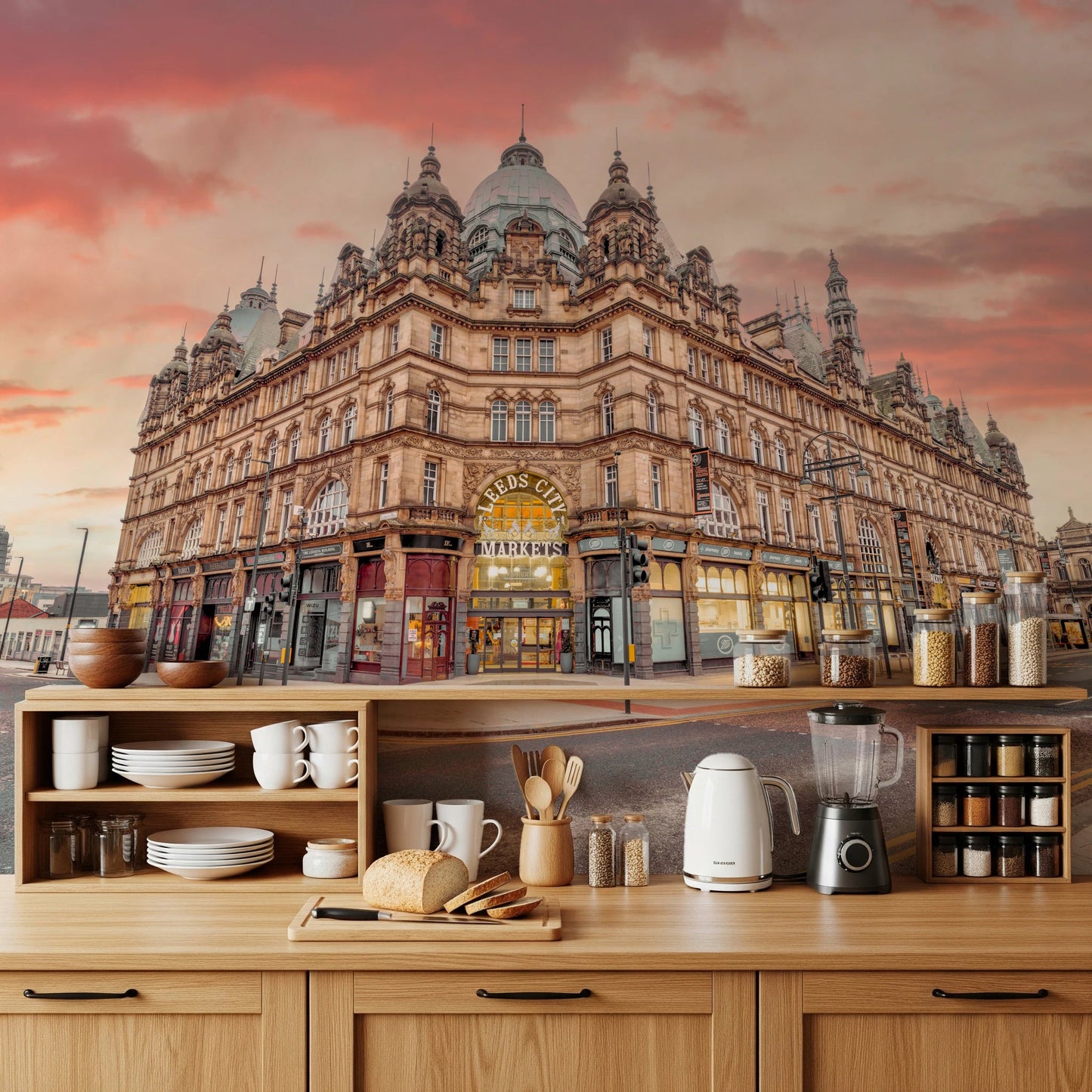 Vibrant Hub Wall Mural