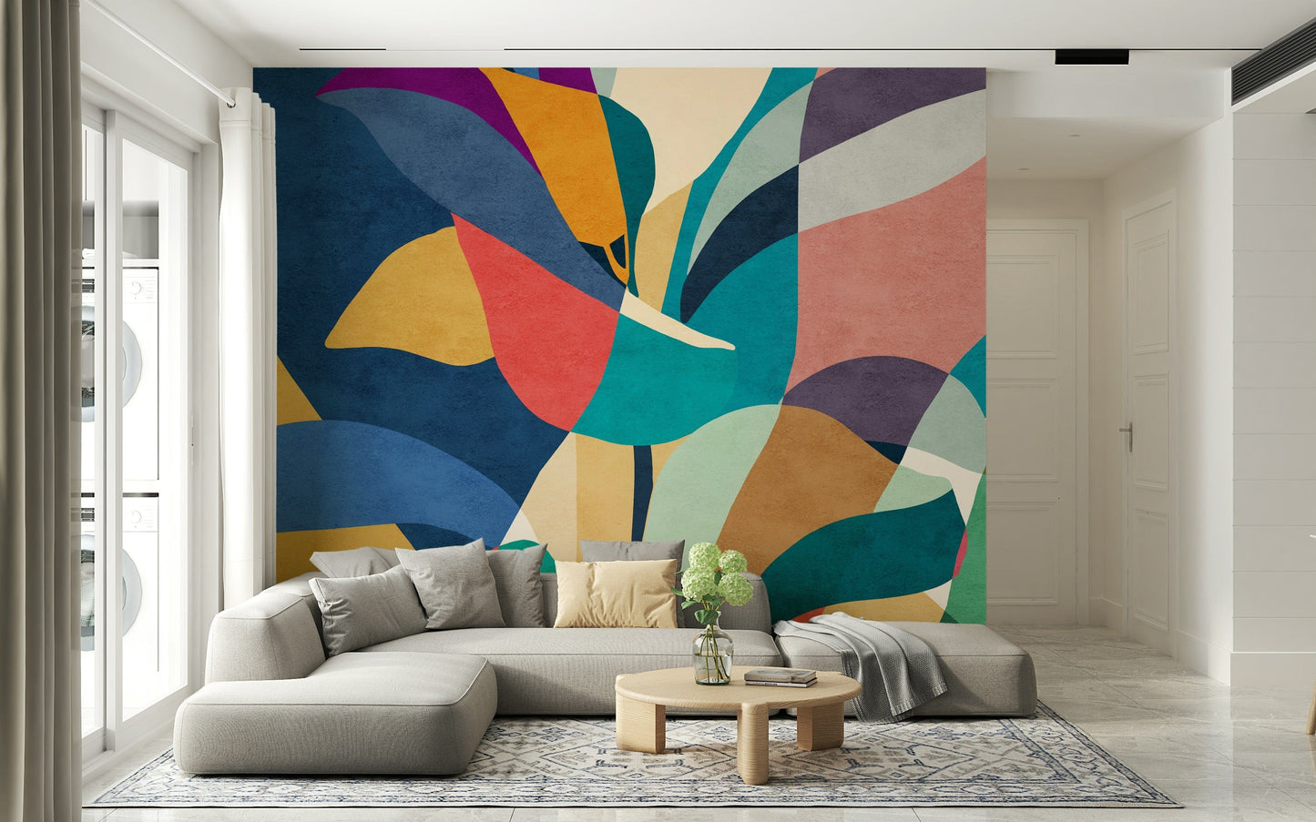 Mosaic Flora Wall Mural