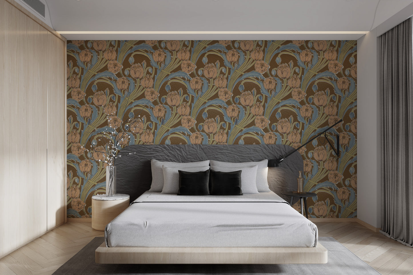 Victorian Cottage Garden wallpaper for elegant, cottage-style walls.



