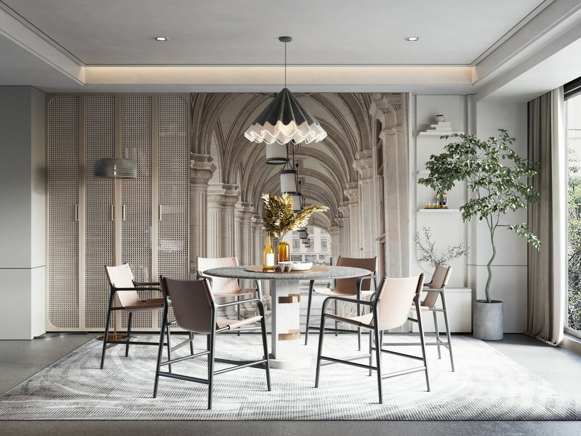 European classical architecture wallpaper

