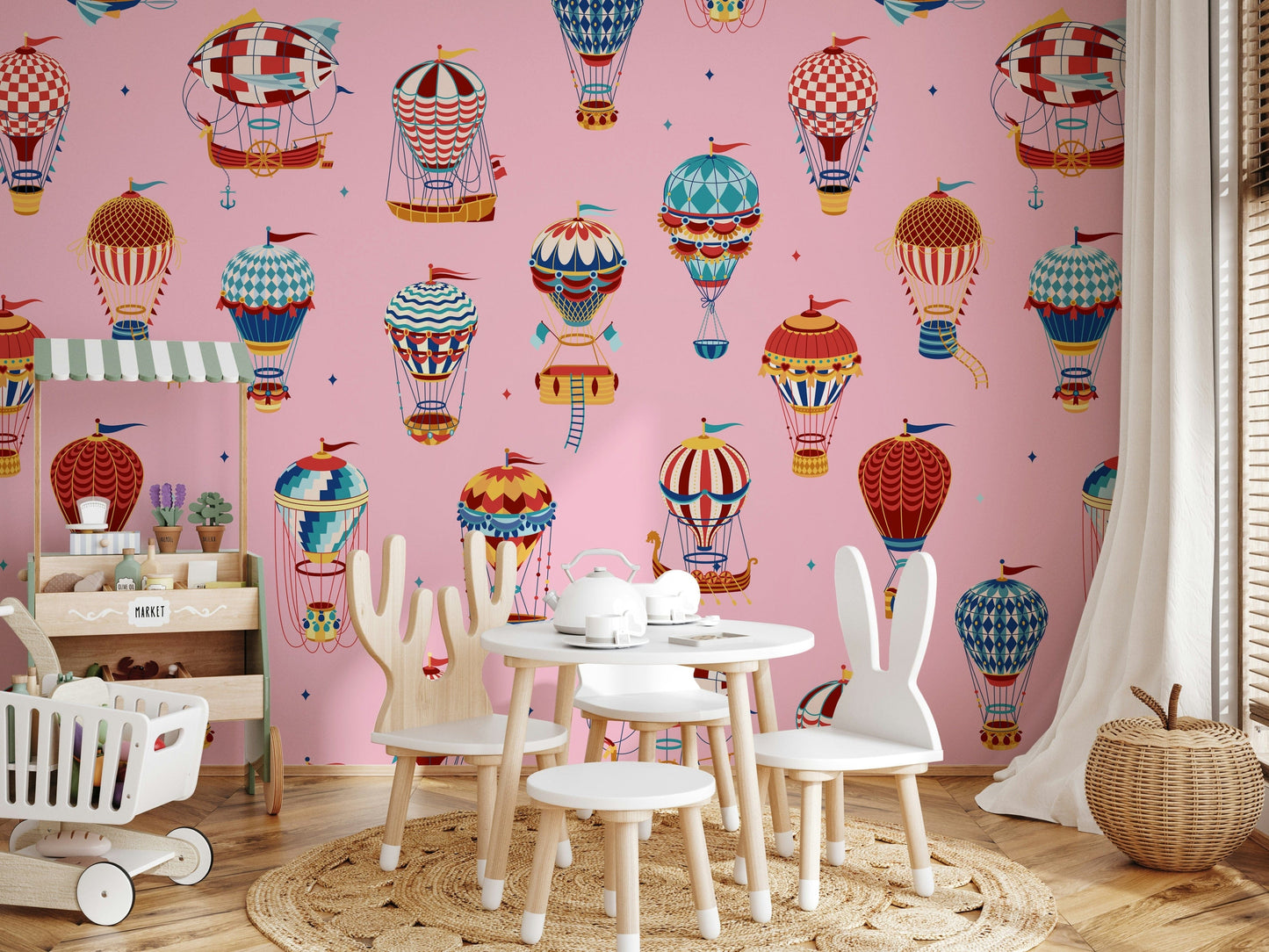 Vintage Balloon Voyage Wall Mural -2735488