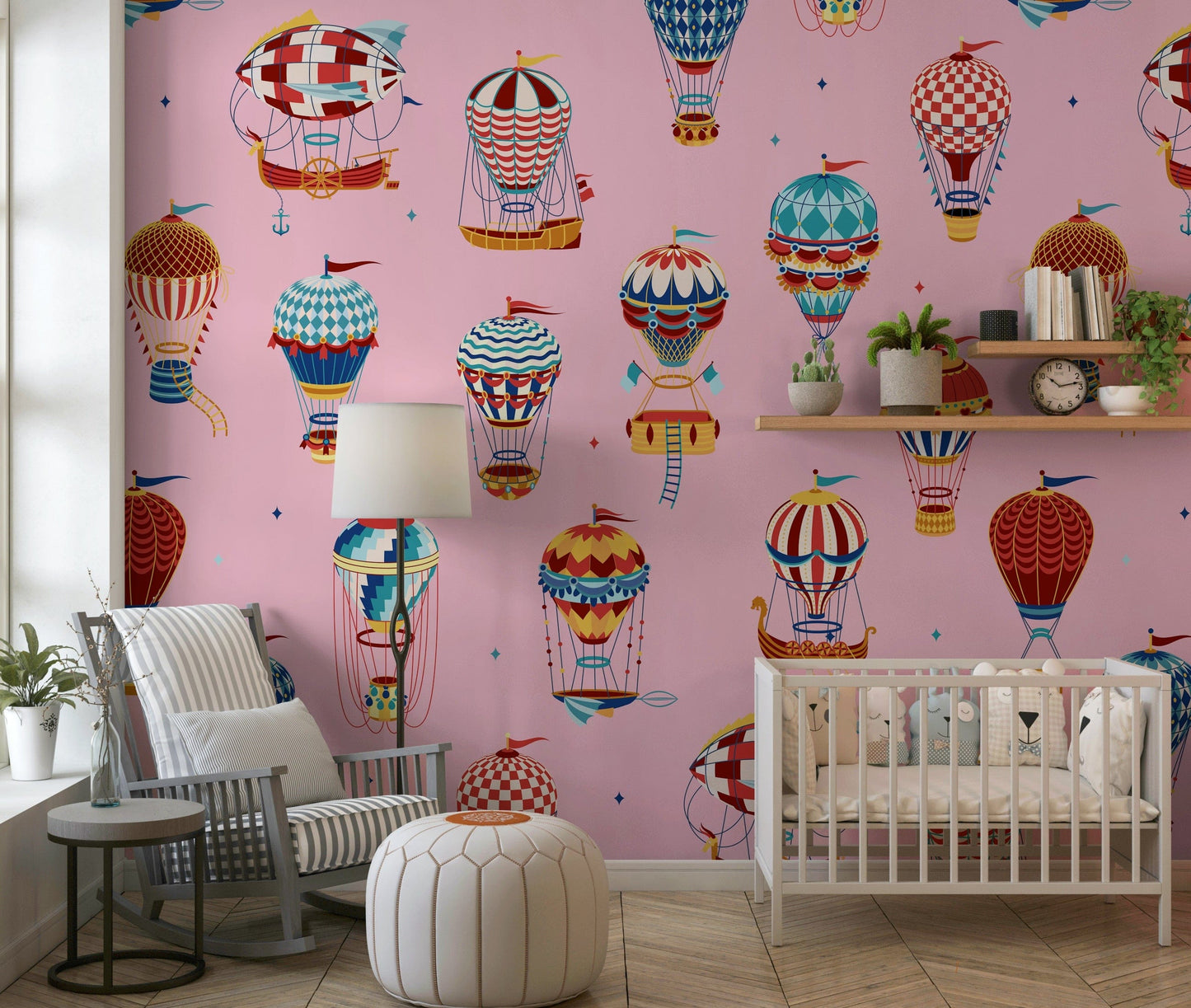 Vintage Balloon Voyage Wall Mural -2735488