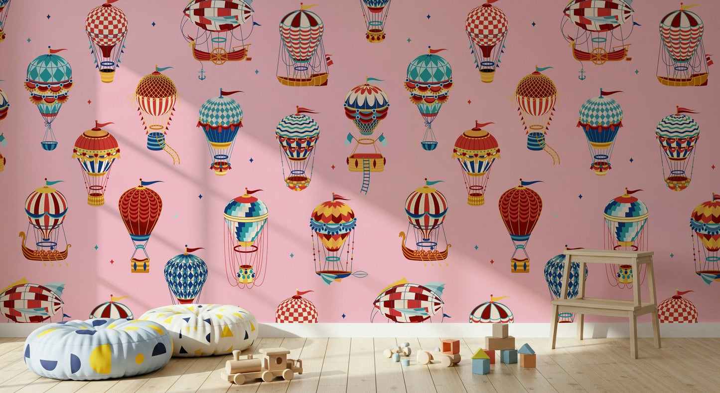 Vintage Balloon Voyage Wall Mural -2735488