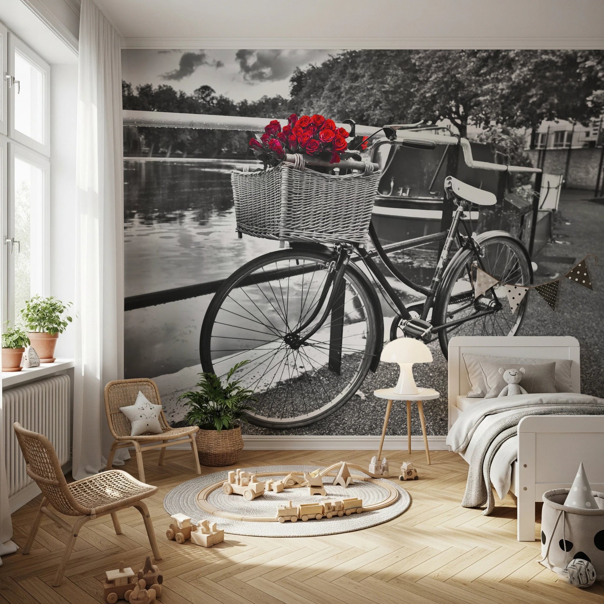 Vintage Bloom Ride Wall Mural