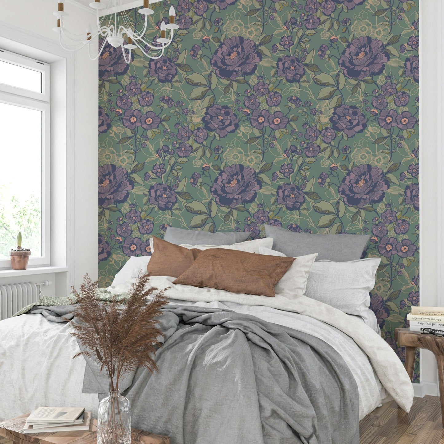 Captures the essence of a beautifully serene garden from a bygone era.
